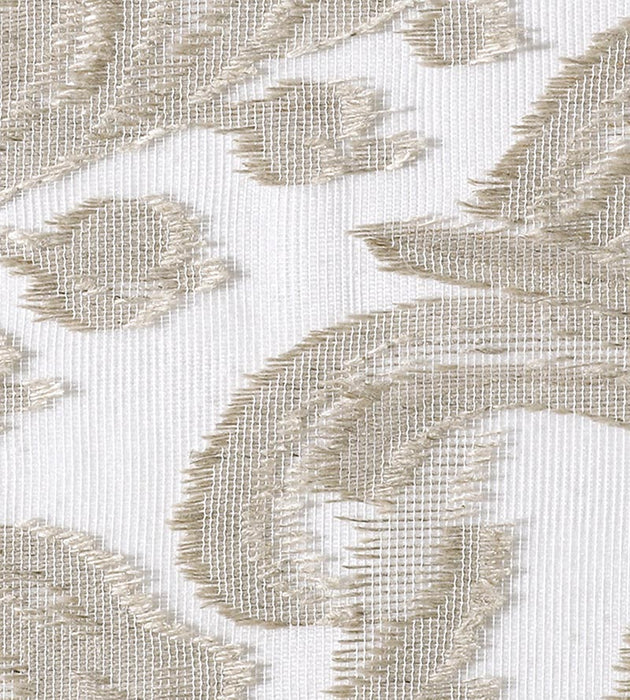 Christian Fischbacher Linen Madras Travertine Fabric Sample CH06450507