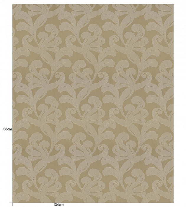 Christian Fischbacher Mon Amour Hazelnut Fabric Sample CH10720507