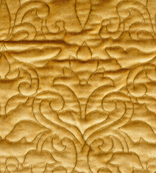 Christian Fischbacher Velbrode Brass Fabric Sample CH06550513