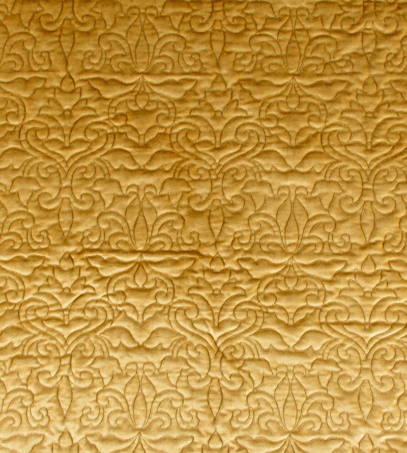 Christian Fischbacher Velbrode Brass Fabric CH06550513