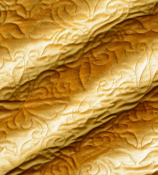 Christian Fischbacher Velbrode Brass Fabric CH06550513