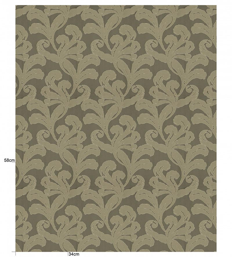 Christian Fischbacher Mon Amour Mocha Fabric Sample CH10720517