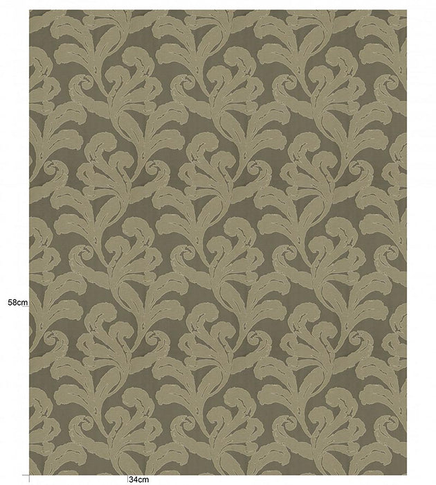Christian Fischbacher Mon Amour Mocha Fabric Sample CH10720517