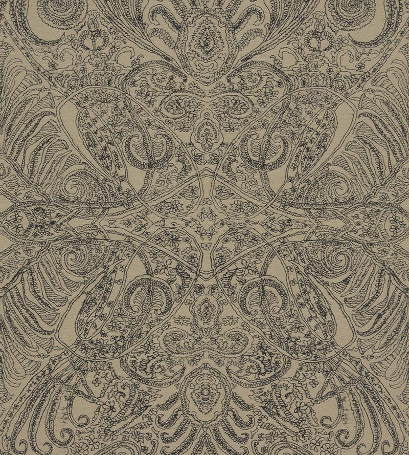 Christian Fischbacher Persian Nights Taupe Fabric Sample CH44650517
