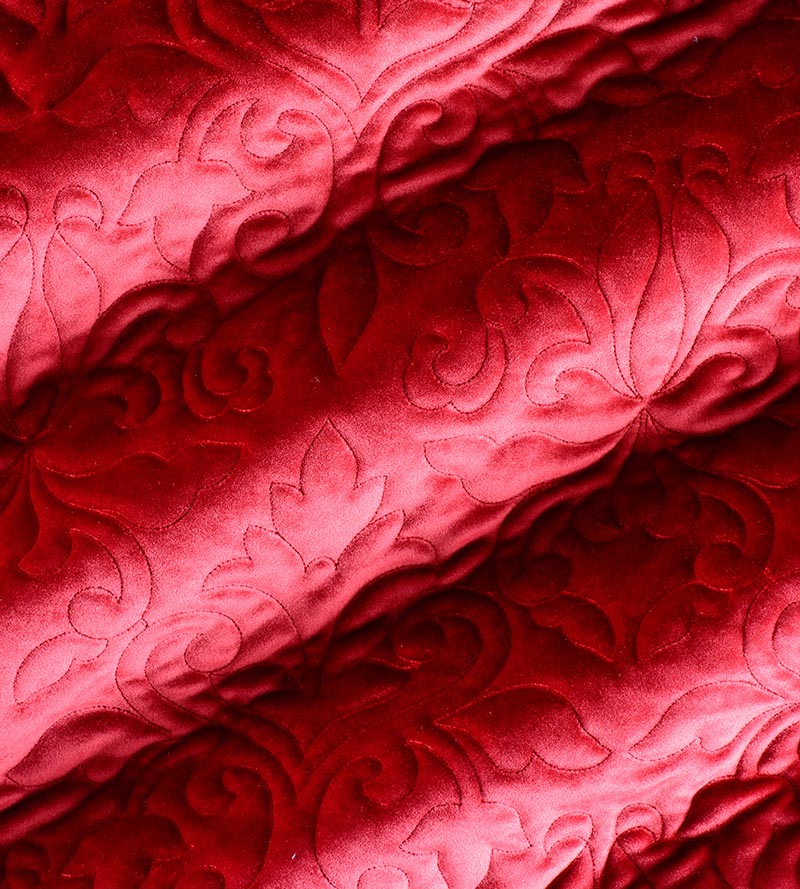 Christian Fischbacher Velbrode Cerise Fabric Sample CH06550522
