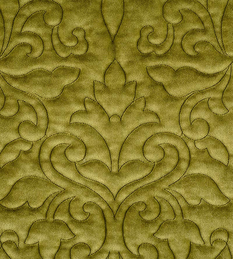 Christian Fischbacher Velbrode Avocado Fabric Sample CH06550524