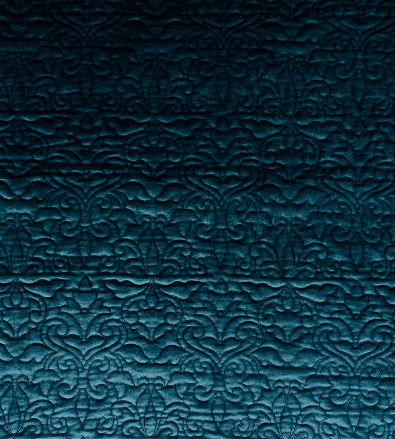 Christian Fischbacher Velbrode Teal Fabric CH06550529