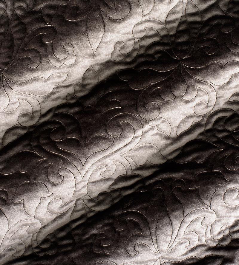 Christian Fischbacher Velbrode Hematite Fabric Sample CH06550587