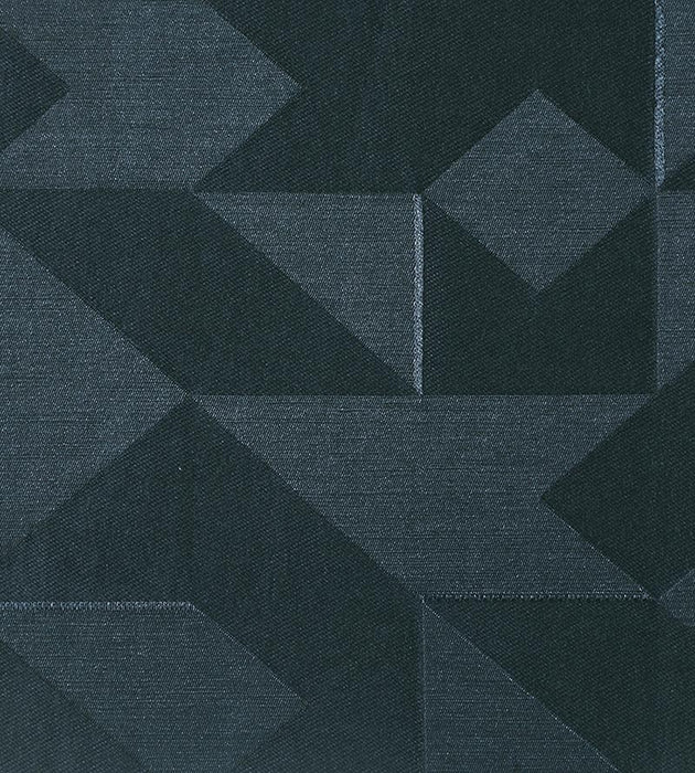 Christian Fischbacher Tangram Charcoal Fabric Sample CH45570715