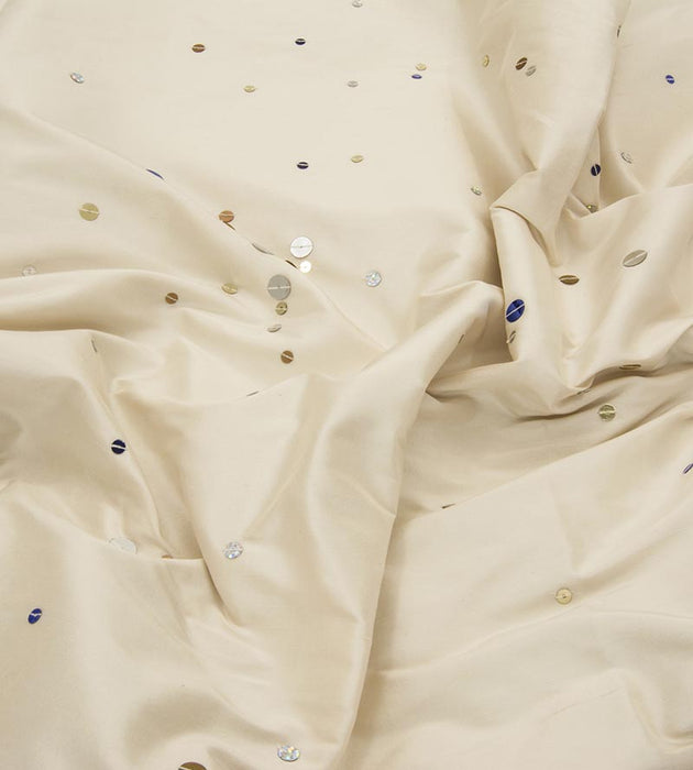 Christian Fischbacher Jubilee Moonbeam Fabric Sample CH45980800