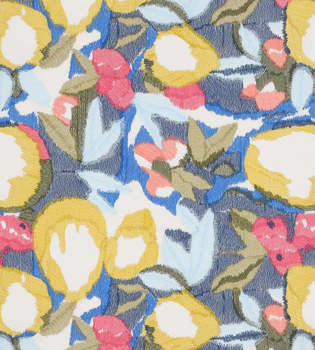 Christian Fischbacher Samba Summer Bouquet Fabric Sample CH44580801