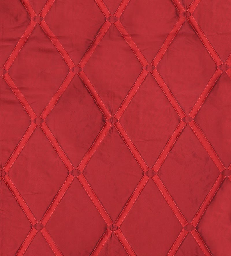 Christian Fischbacher Rhombus Ruby Fabric Sample CH42880802