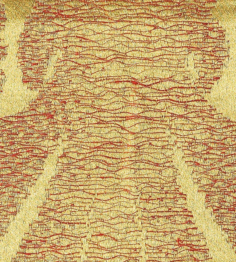 Christian Fischbacher Palazzo Citrine Flame Fabric Sample CH44180803