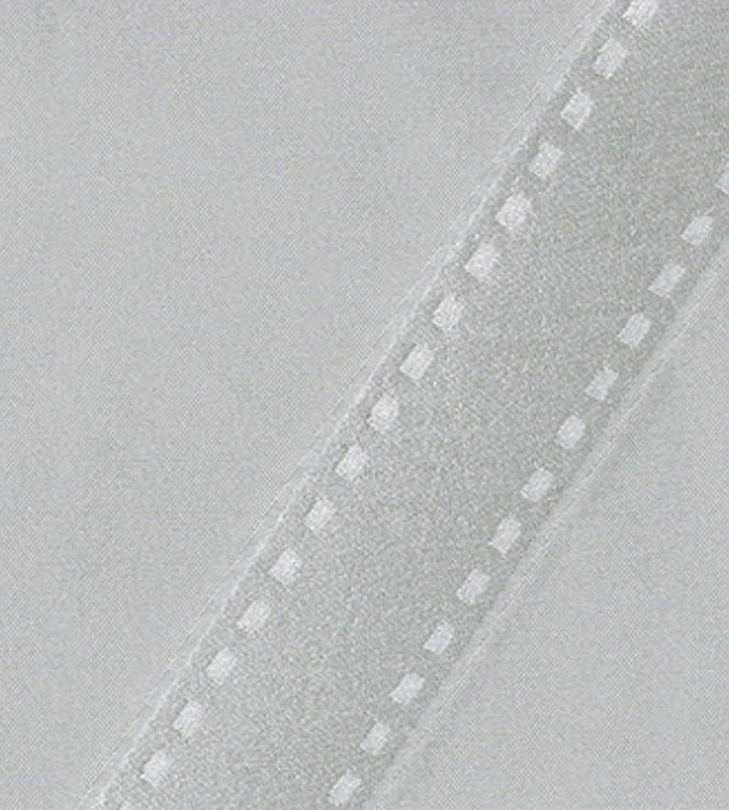 Christian Fischbacher Rhombus Silver Fabric Sample CH42880805