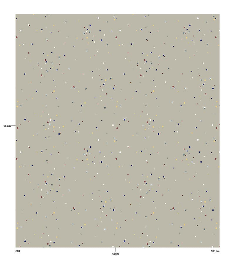 Christian Fischbacher Jubilee Silver Screen Fabric Sample CH45980805