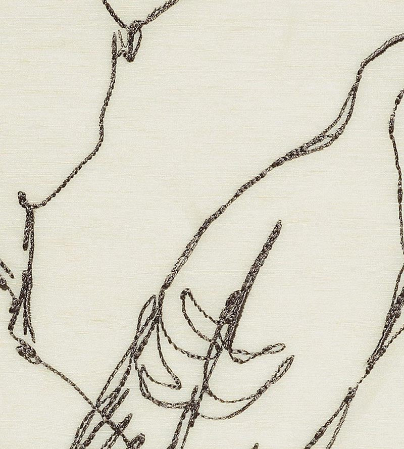 Christian Fischbacher Melopee Sparrow Fabric Sample CH41380807