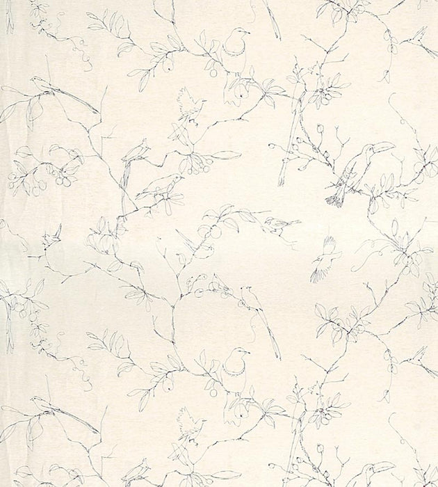 Christian Fischbacher Melopee Sparrow Fabric Sample CH41380807