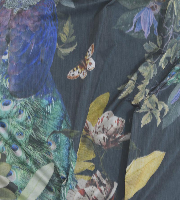 Christian Fischbacher Peacock Society Peacock Fabric Sample CH45080809