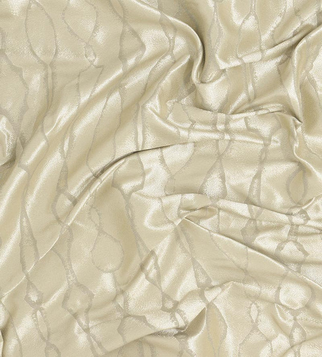 Christian Fischbacher Artemis Fr Pewter Fabric Sample CH14460817