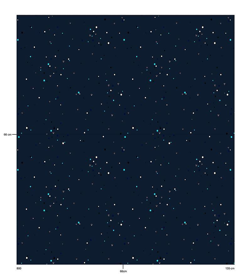 Christian Fischbacher Jubilee Constellation Fabric Sample CH45980841
