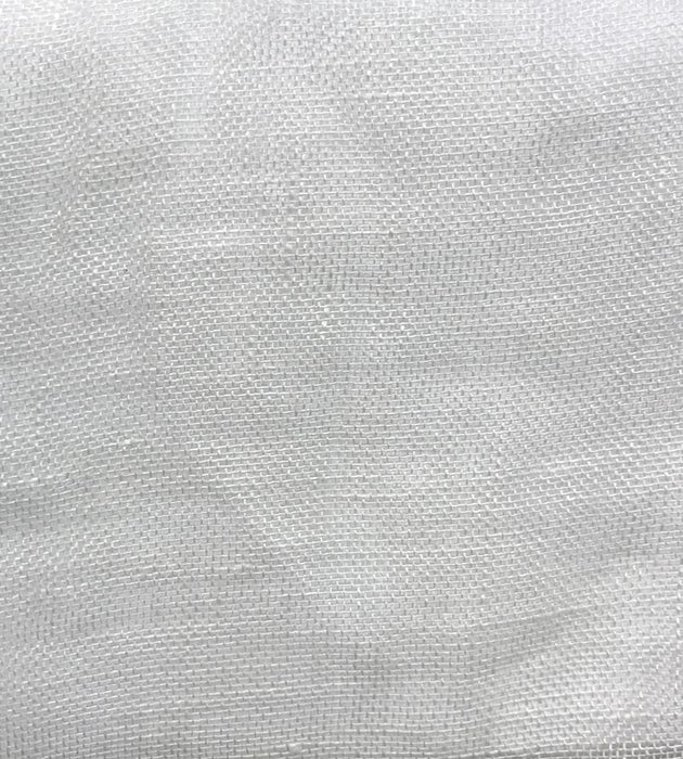 Christian Fischbacher Lino Superlight Snow Fabric Sample CH41190900