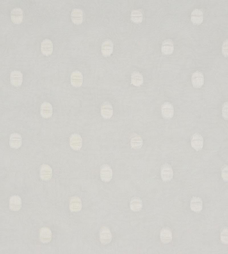 Christian Fischbacher Solar Eclipse Paper White Fabric Sample CH44590900