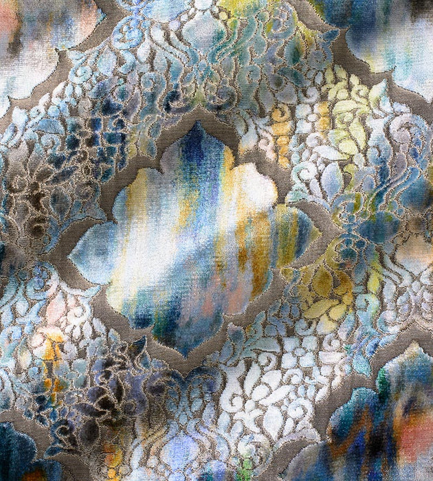 Christian Fischbacher Regale Fire Opal Fabric Sample CH06590901