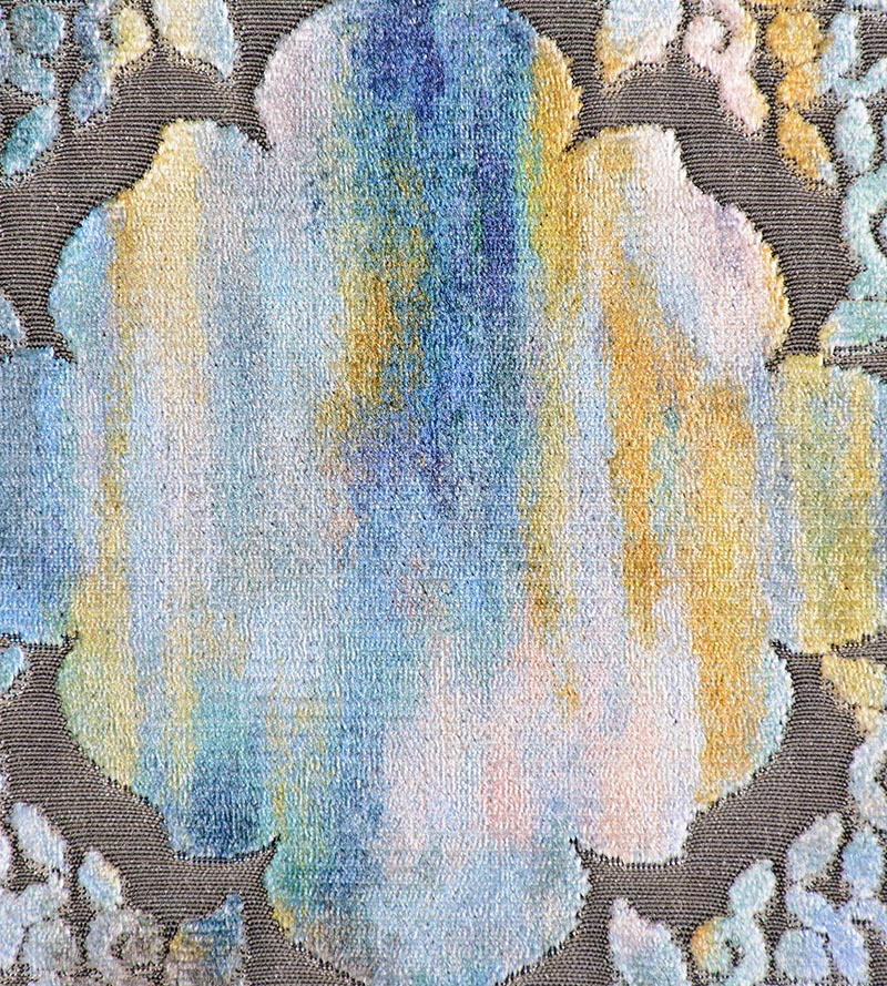 Christian Fischbacher Regale Fire Opal Fabric Sample CH06590901
