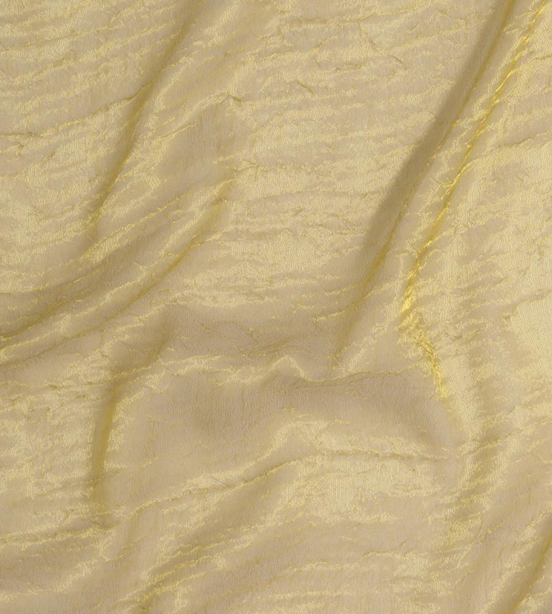 Christian Fischbacher Glimmer Gold Fabric Sample CH44690903