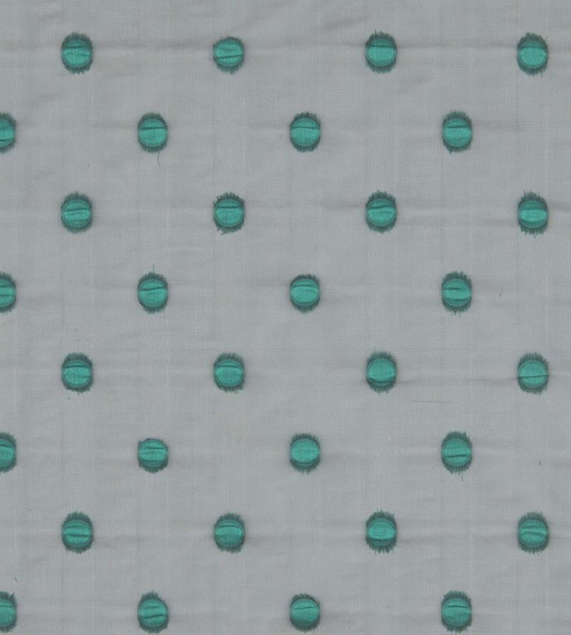 Christian Fischbacher Solar Eclipse Emerald Fabric Sample CH44590904