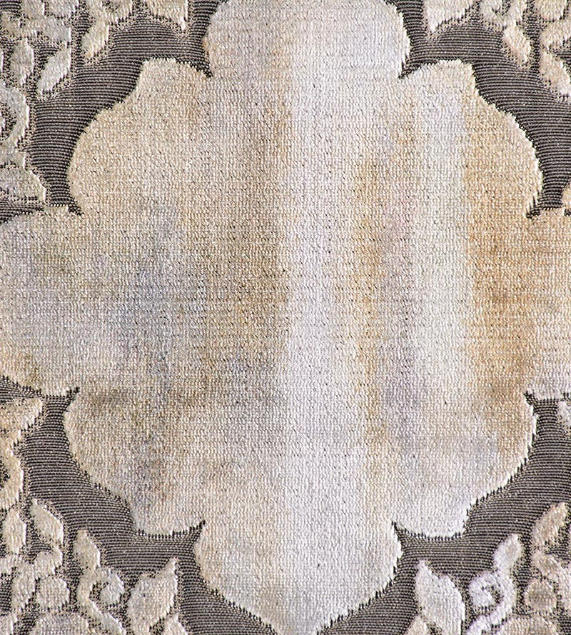 Christian Fischbacher Regale Smoke Fabric Sample CH06590905