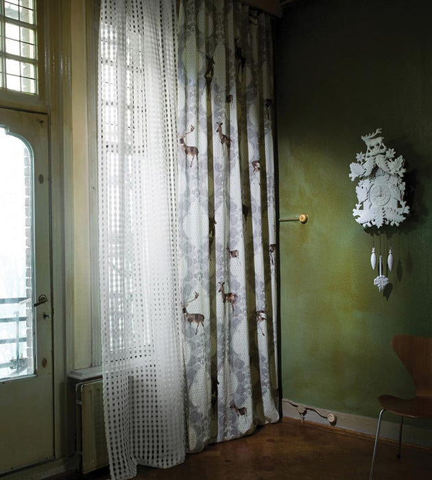 Christian Fischbacher Chamonix Aubergine Fabric Sample CH41320207