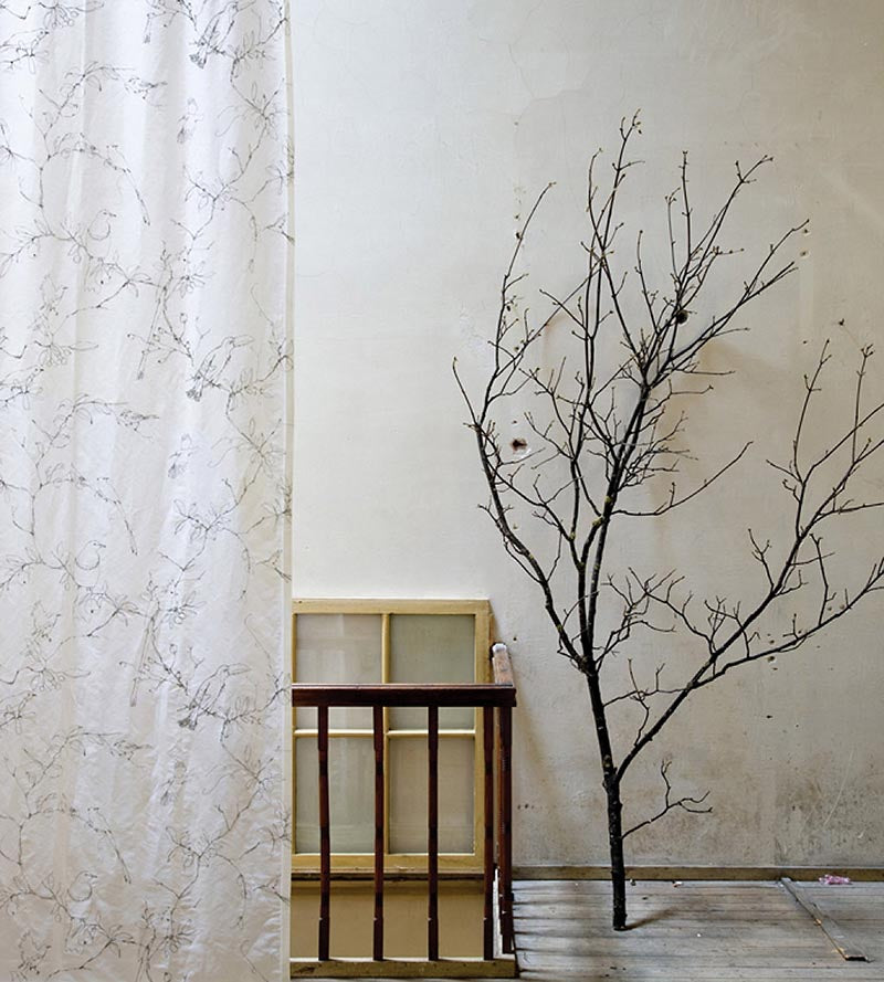 Christian Fischbacher Melopee Rain Fabric Sample CH41380800