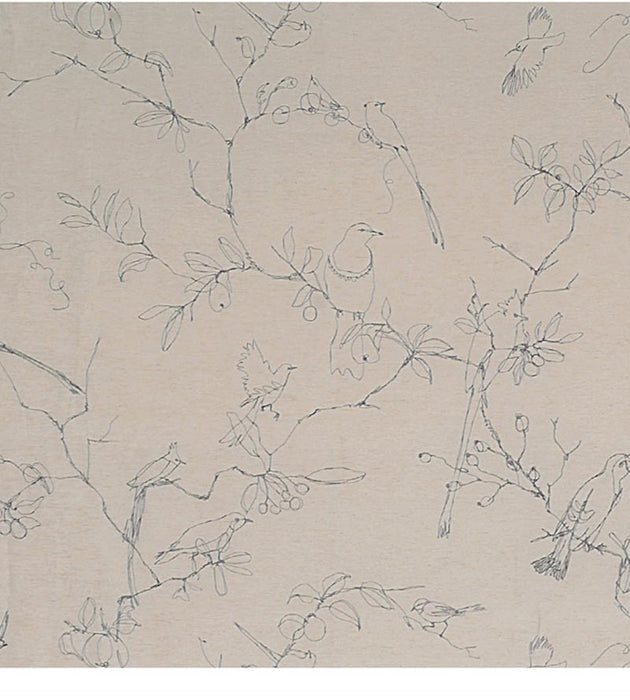 Christian Fischbacher Melopee Sparrow Fabric Sample CH41380807