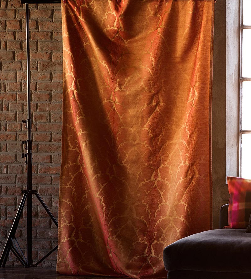 Christian Fischbacher Palazzo Citrine Flame Fabric CH44180803