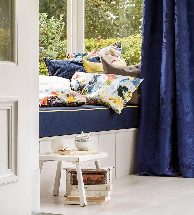 Christian Fischbacher Vernissage Green Multi Fabric Sample CH44560604