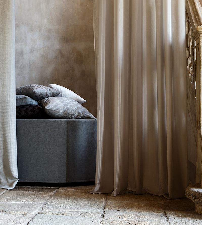 Christian Fischbacher Maxima Bone Fabric Sample CH44950507