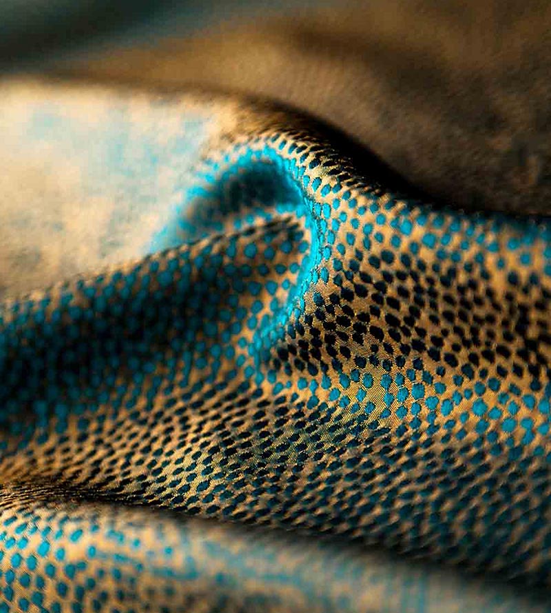 Christian Fischbacher Phoenix Dot Turquoise Fabric CH45040409