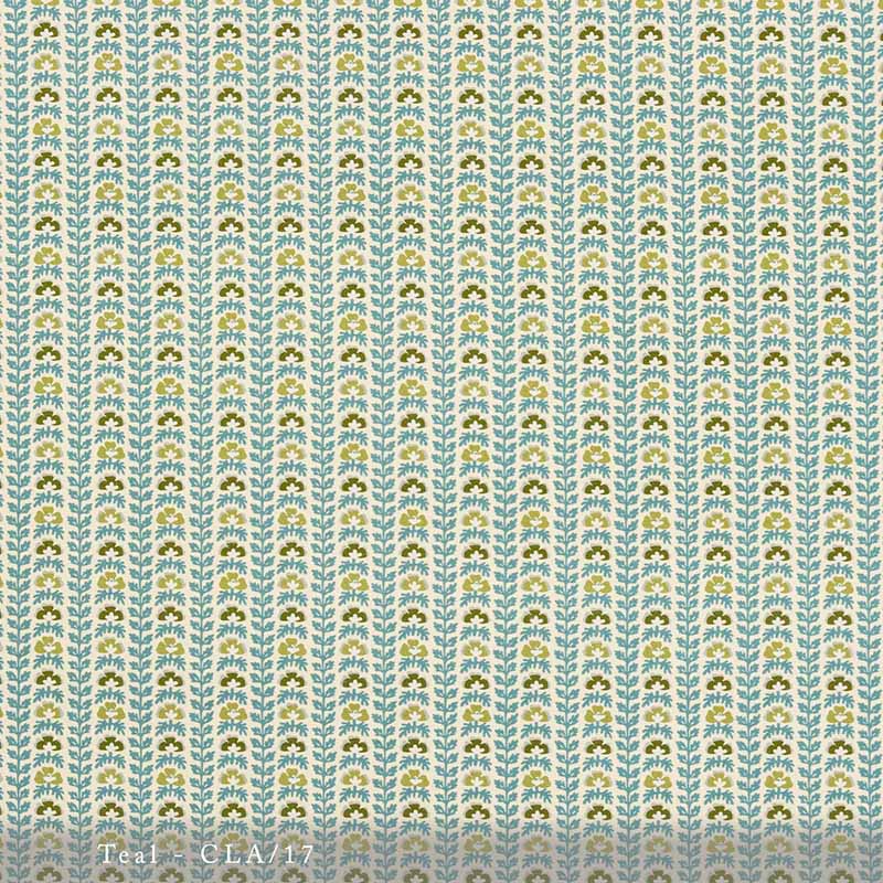 Lisa Fine Calista - Performance Teal Fabric Sample CLA-17