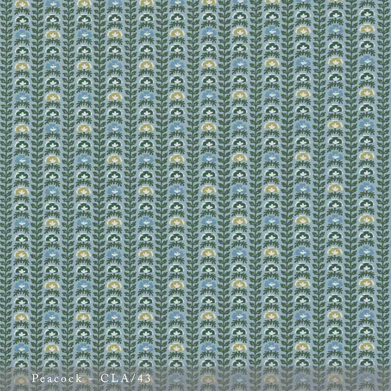 Lisa Fine Calista - Performance Peacock Fabric Sample CLA-43