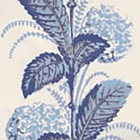 Quadrille Climbing Hydrangea French Blue Wallpaper 303303WP