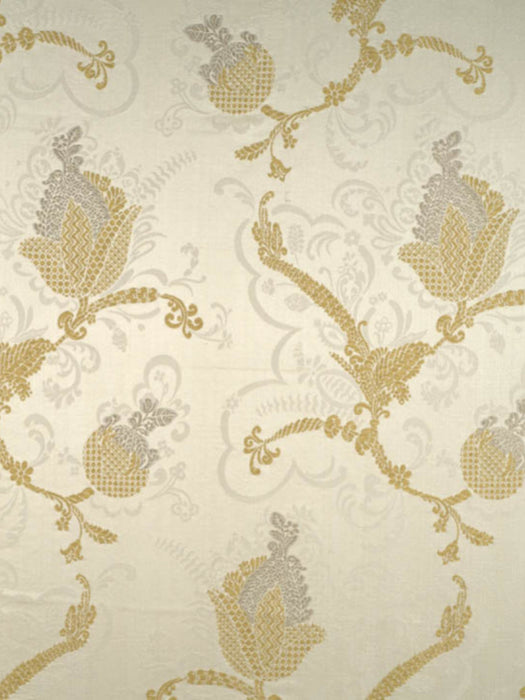 Colony Vivaldi Silver & Gold On Ivory Fabric Sample CL267150001