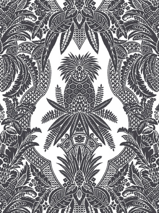 Colony East India | Vinyl Bianco / Nero Wallpaper CLWP164820001