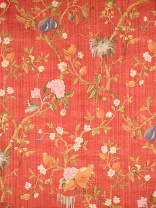Colony Melograno Multi On Cinnabar Fabric Sample CL264640003