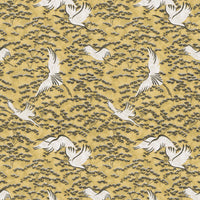 Colony Gru | Grasscloth Giallo Wallpaper CLWP363960003