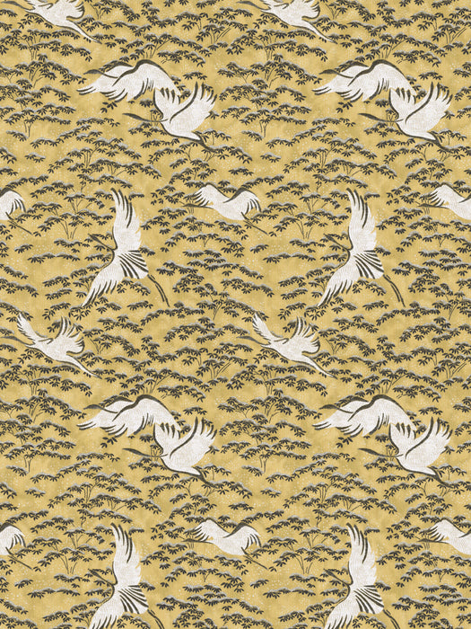 Colony Gru | Grasscloth Giallo Wallpaper Sample CLWP363960003