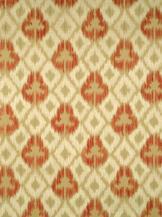 Colony Ungherese Allover Multi Reds & Taupes Fabric Sample CL264170004
