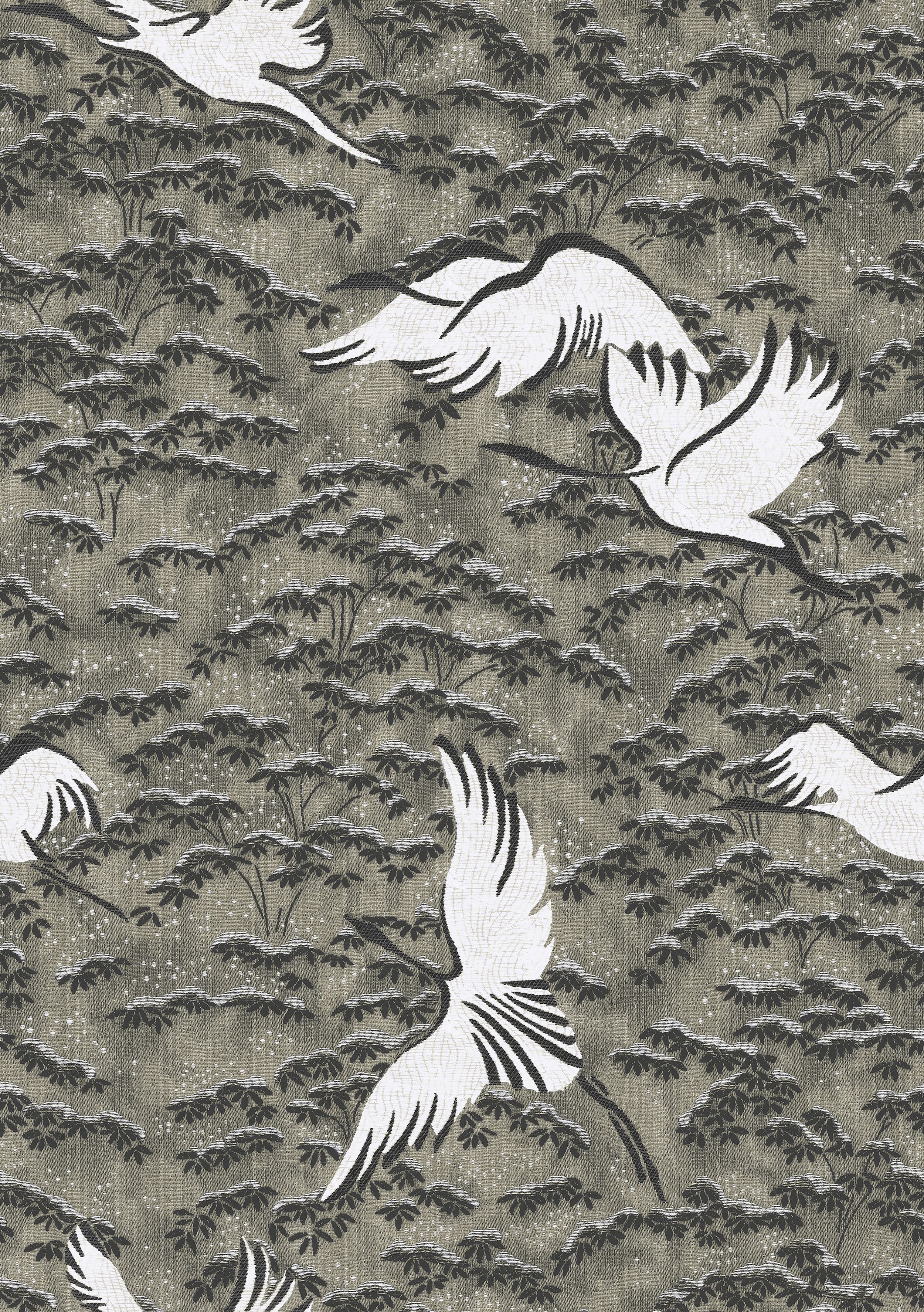 Scalamandre Gru Magnus - Grasscloth Grigio Wallpaper Sample CLWP36396A0004