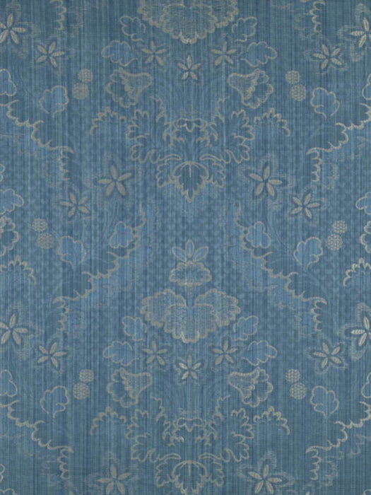Colony Villa Lante Unito Prussian Blue Fabric Sample CL264020005