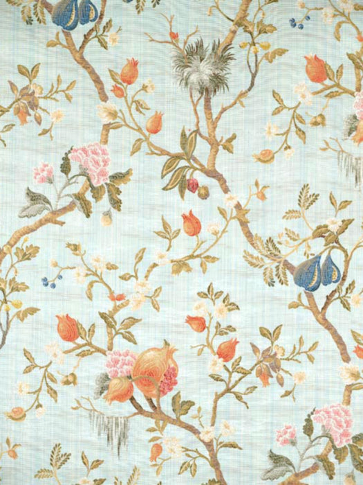 Colony Melograno Multi On Sky Blue Fabric Sample CL264640005